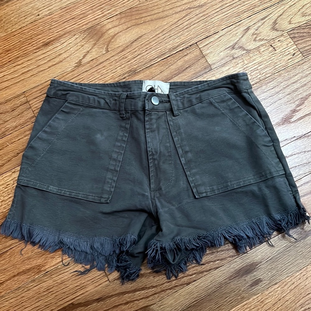 olive green shorts